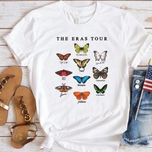 Ten Butterfly Shirt , Music Tour 2023 Shirt ,The Eras Tour Butterfly T-Shirt